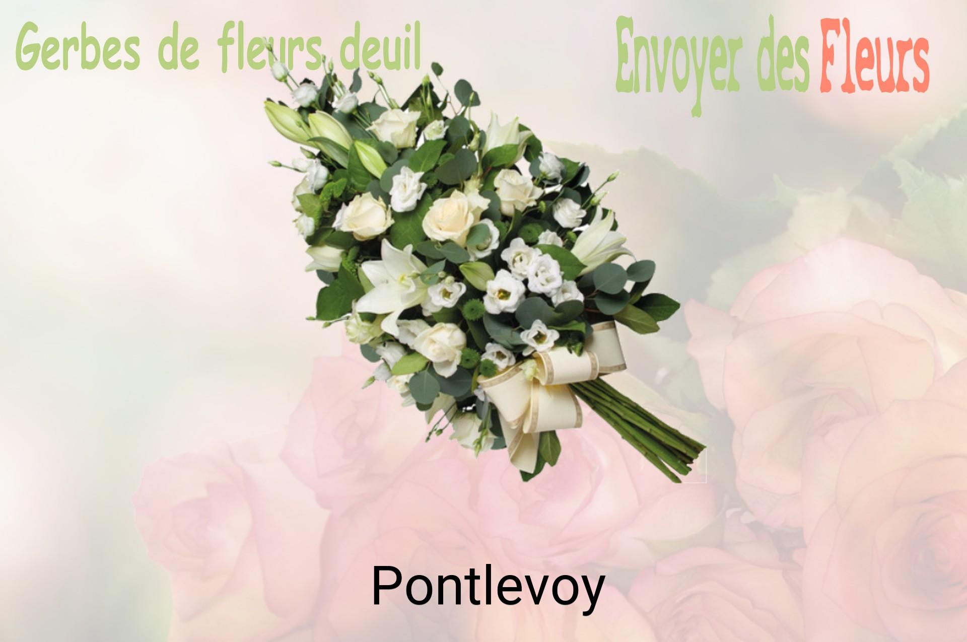 Gerbe de fleurs de deuil livrée à Pontlevoy